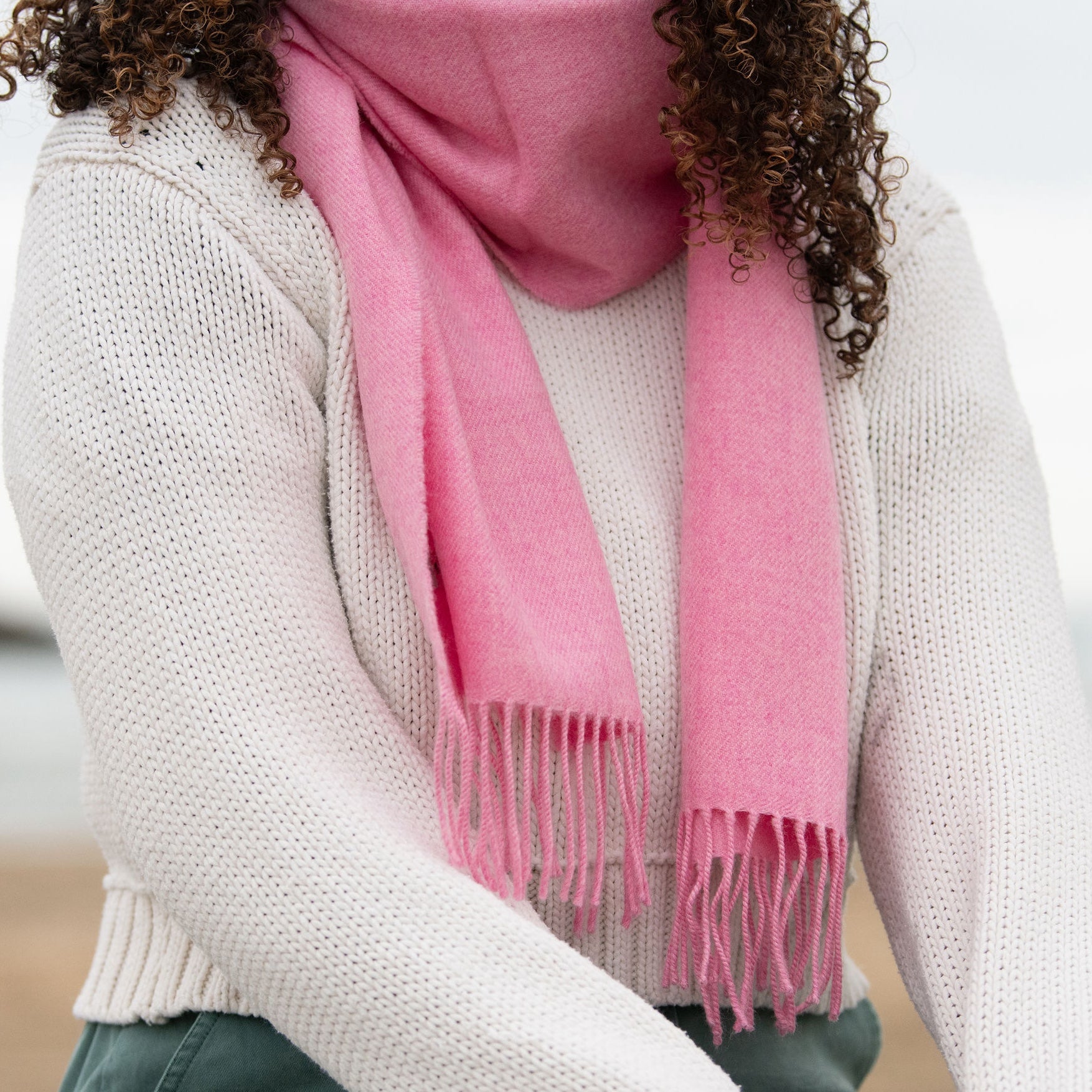 Women's Hand Felted Heart newest Design Scarf, Merino Wool & Chiffon, Pink and Purple, Light Weight Wool Scarf, Soft Feel